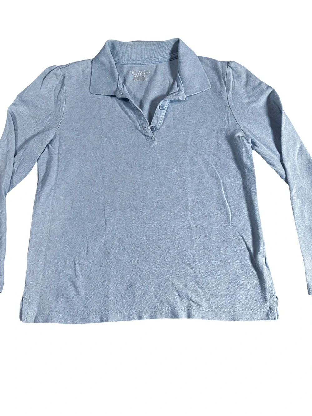 Lot of 3 The Children’s Place Girls Blue Uniform Polo Shirts L 10/12